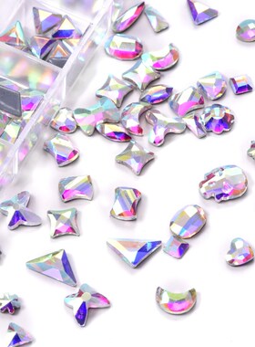 *120pcs/Box Better DMC Quality Fancy Shapes Crystal AB HotFi