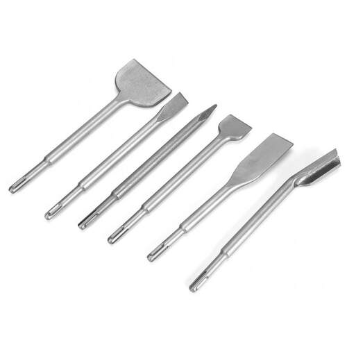 Useful hand Tool set 6pcs Hammer SDS Plus Drill Chisel Set - 图0