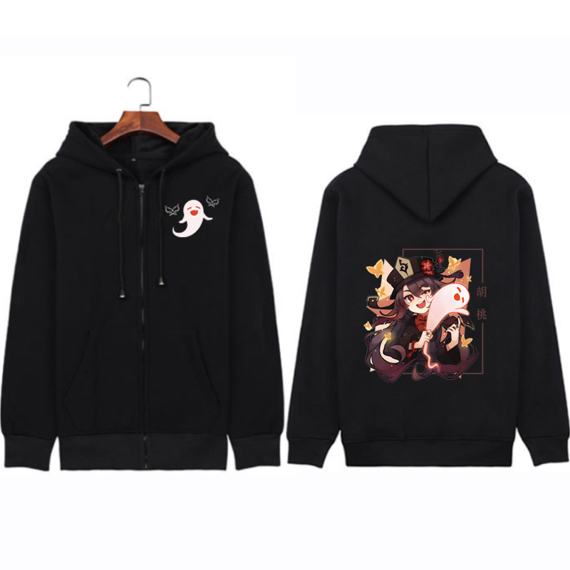 Genshin Impact Hoodie Hutao Klee Diluc Venti Xiao Kaedehara - 图3