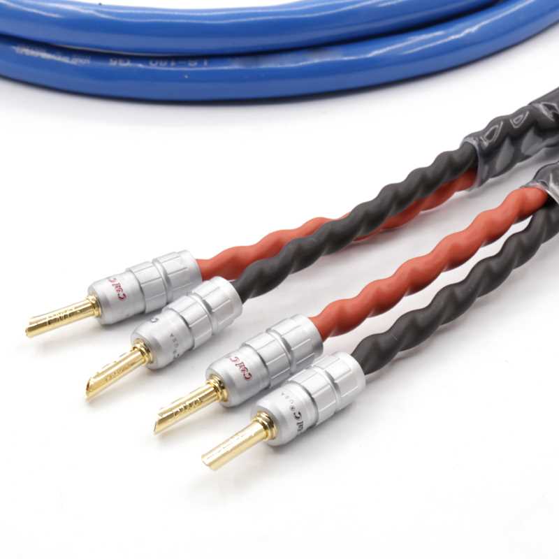 Pair LS-180 OFC silver plated audio Speaker cable loud speak-图0