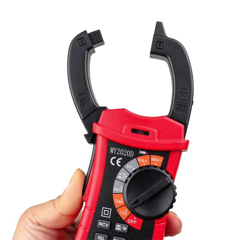 MY2020D Clamp Multimeter 6000 Counts Auto Range LCD Digital - 图3