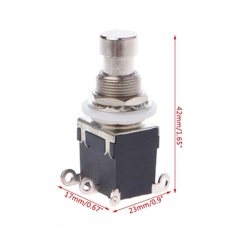 AC 250V/2A 125V/4A 6Pins DPDT Momentary Stomp Foot Switch f - 图3