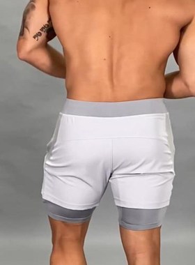 New running shorts summer men's gym fitness bodybuilding tra