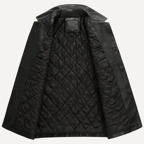 Leather Jacket Men Soft PU Leather Jacket Male Business Casu - 图1