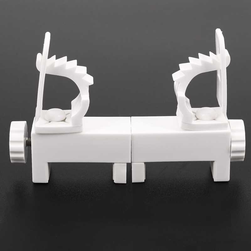 2Pcs Adjustable Crossbar Rod Support Clamp Holder Curtain Ro - 图0