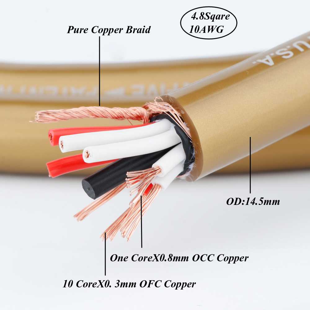 Cardas Hexlink Golden Five 10AWG OCC Hi Fi Speaker cable HIF - 图1