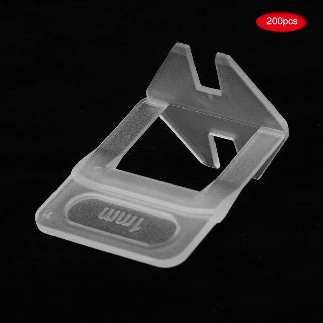 200pcs 1mm Tile Leveler Spcer Bse Clips Leveling System Ti - 图1