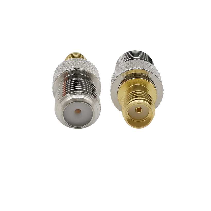 1Pcs SMA Female to F Female Jack Straight RF Coaxial Coax Ad - 图0