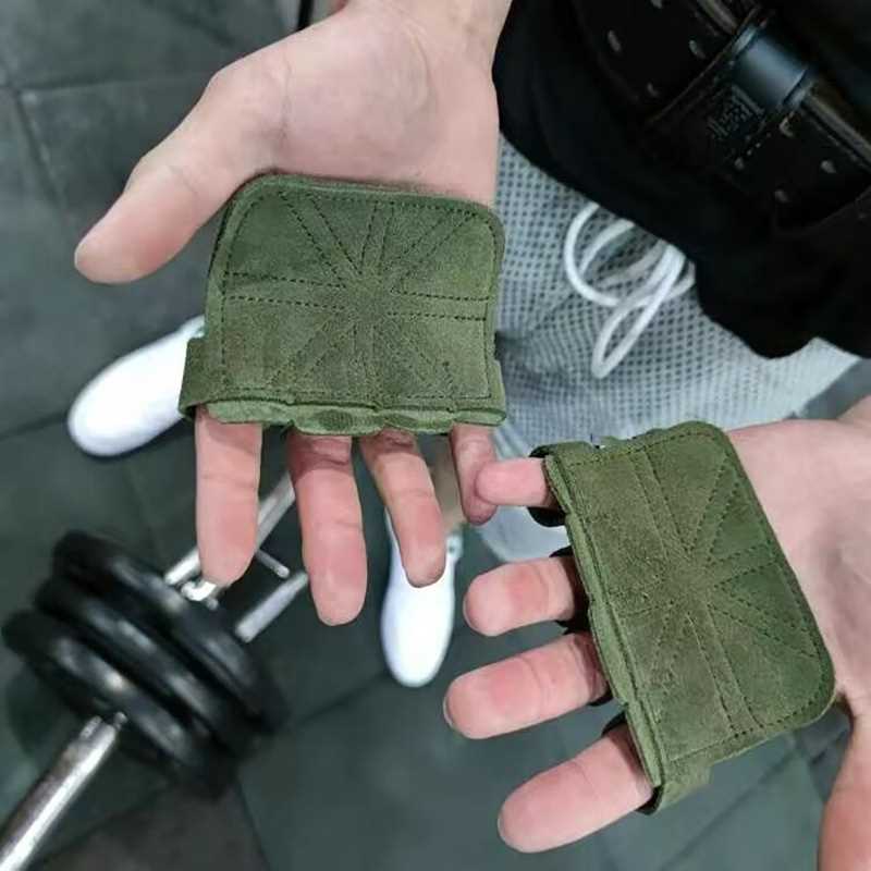 Lether Weight Lifting Trining Gloves Plm Protection Women-图3