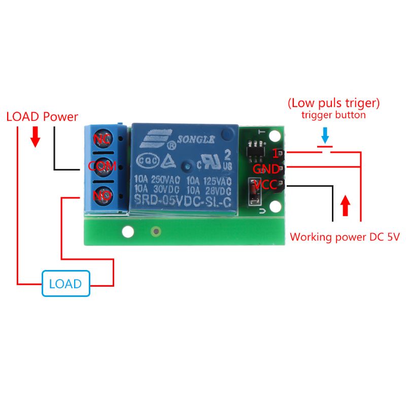 IO25A01 5V Flip-Flop Latch Relay Module Bistable Self-lockin - 图2