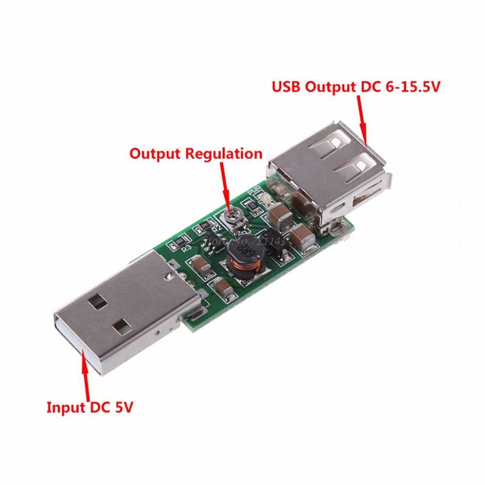 DC-DC USB 5V to 6-15V Step-Up Boost Converter Voltage Invert - 图3