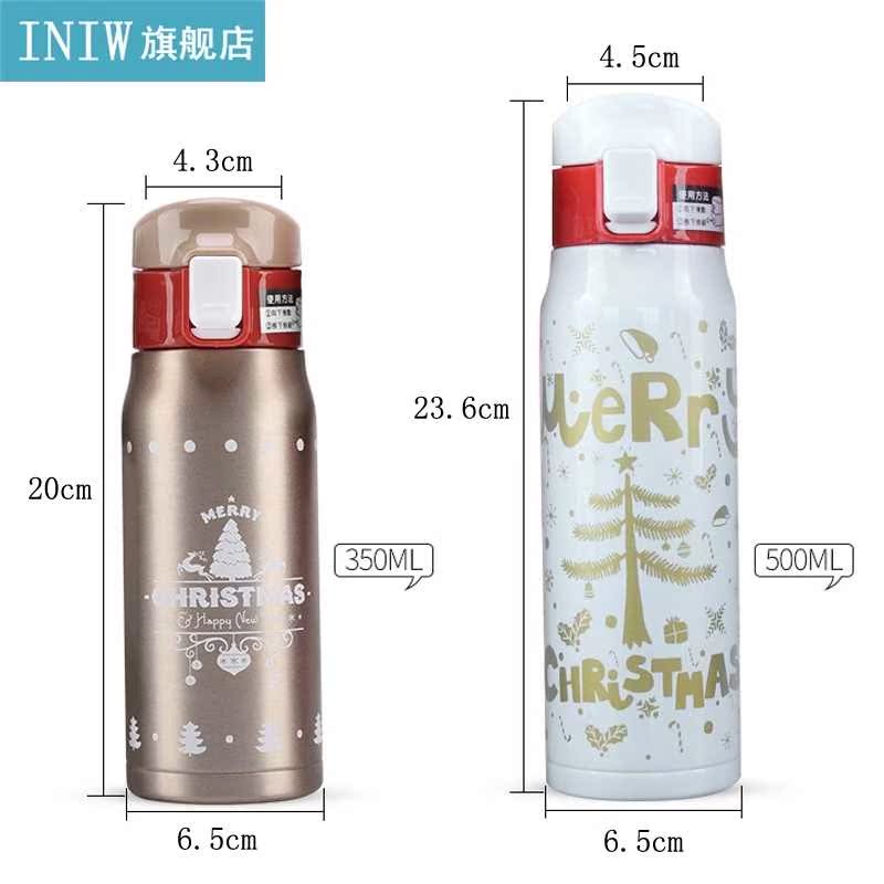 350/500ML Insulated Thermos Mug Stainless Steel Coffee Trave-图0