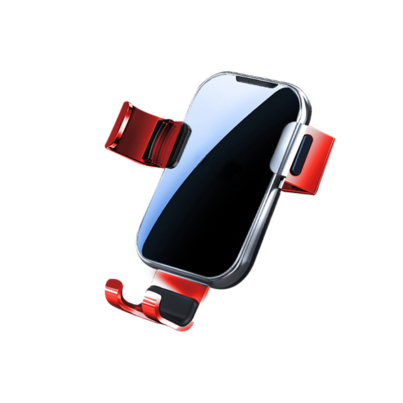 Gravity Phone Holder Car Air Vent Mount Metal Mobile Stand S-图3