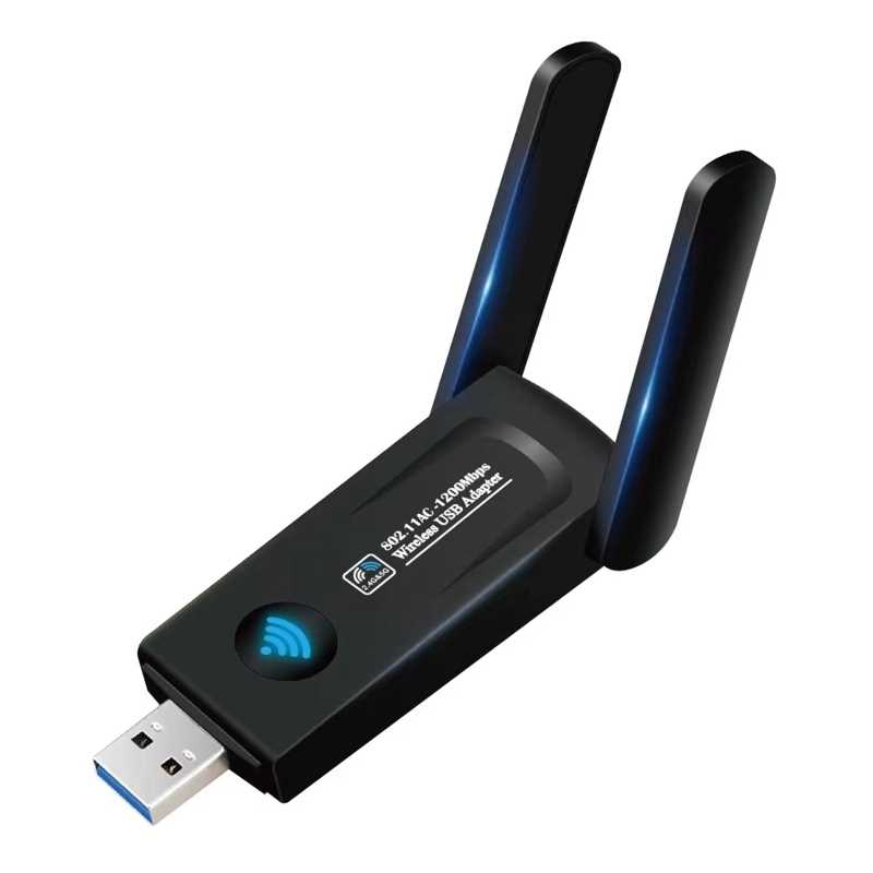 USB WiFi 5 Adapter for PC 802.11AC 1200Mbps USB3.0 Network C - 图0