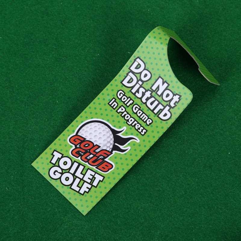 Funny Toilet Bathroom Mini Golf Mat Potty Putter Putting Gam - 图2