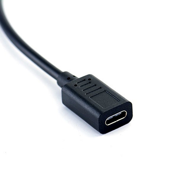 27cm Type-c USB 90 Degree Male to Type-C Female Extension OT-图0