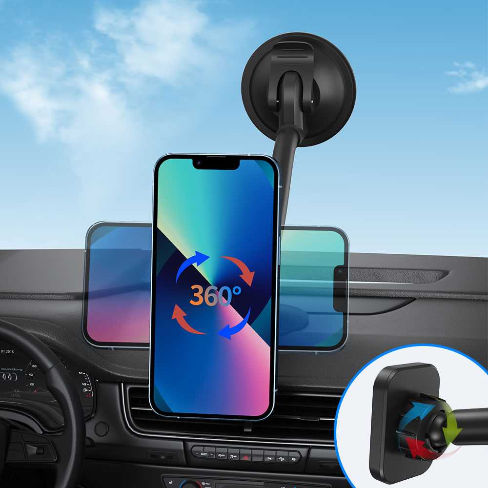 XMXCZKJ Universal Magnetic Phone Holder Car Long Arm Windshi - 图1