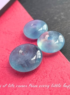 吊坠海蓝宝水晶平安扣现货