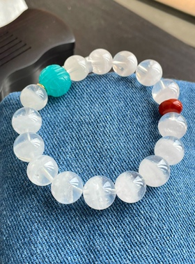 原创设计白幽灵手链异像水晶