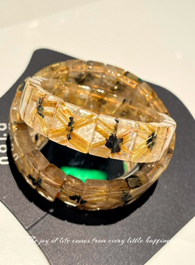 钛金花情侣水晶手牌无染色