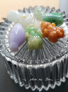 翡翠神兽吊坠合集小而精小挂件女款水晶玉石首饰现货实拍