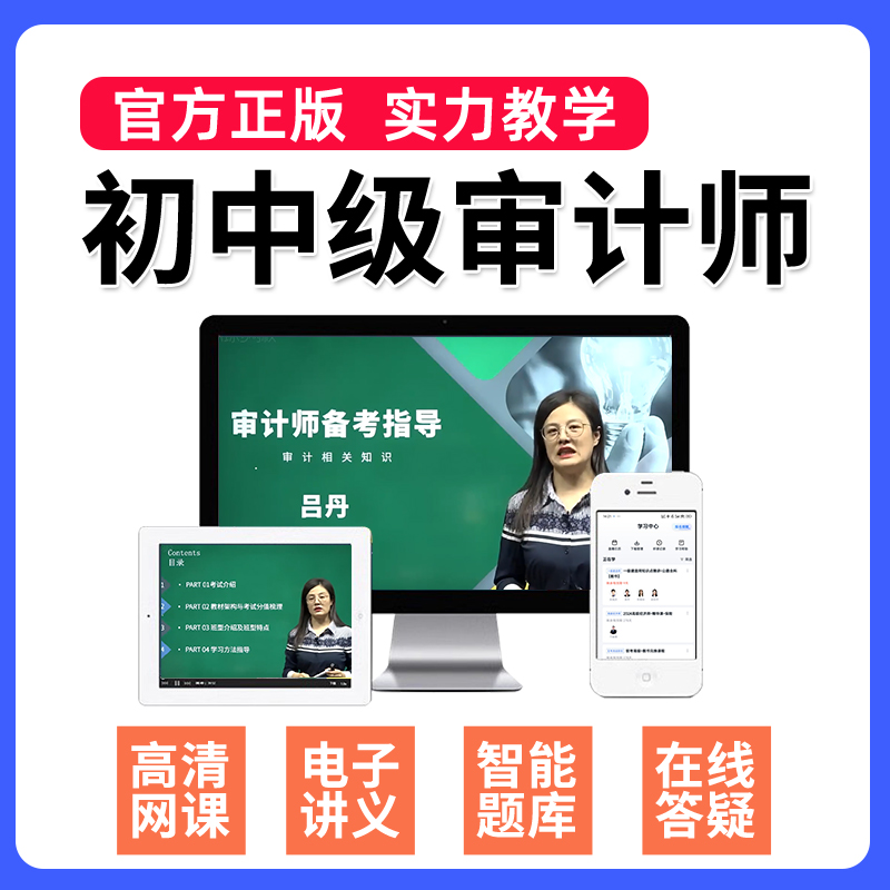 环球网校2025初级中级审计师课程网课考试教材视频课件吕丹刘哲良