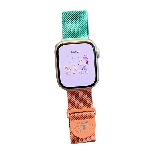 适用苹果手表iwatch10/s11表带可爱史努比米兰金属磁吸applewatch - 图3