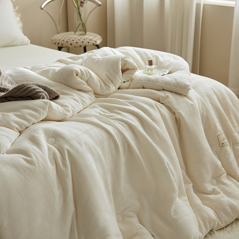冬季加厚A类全棉双层纱50%李官奇大豆被子被芯保暖冬被春秋被夏被,淘宝优惠券,粉丝福利购,淘宝优惠卷