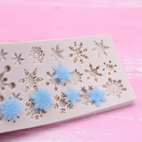 Глина, сверхлегкая маленькая силиконовая форма, со снежинками, «сделай сам»