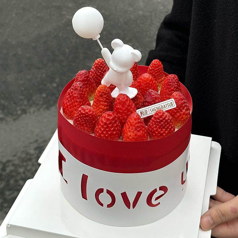 214情人节红色系玫瑰蛋糕装饰气球小熊摆件爱心love情侣告白围边,淘宝优惠券,粉丝福利购,淘宝优惠卷