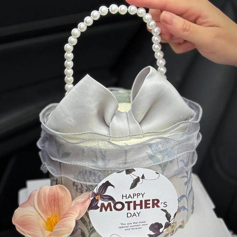 3.8妇女节高级感DIY手提包蛋糕装饰复古印花围边仿真花祝福语卡片,淘宝优惠券,粉丝福利购,淘宝优惠卷