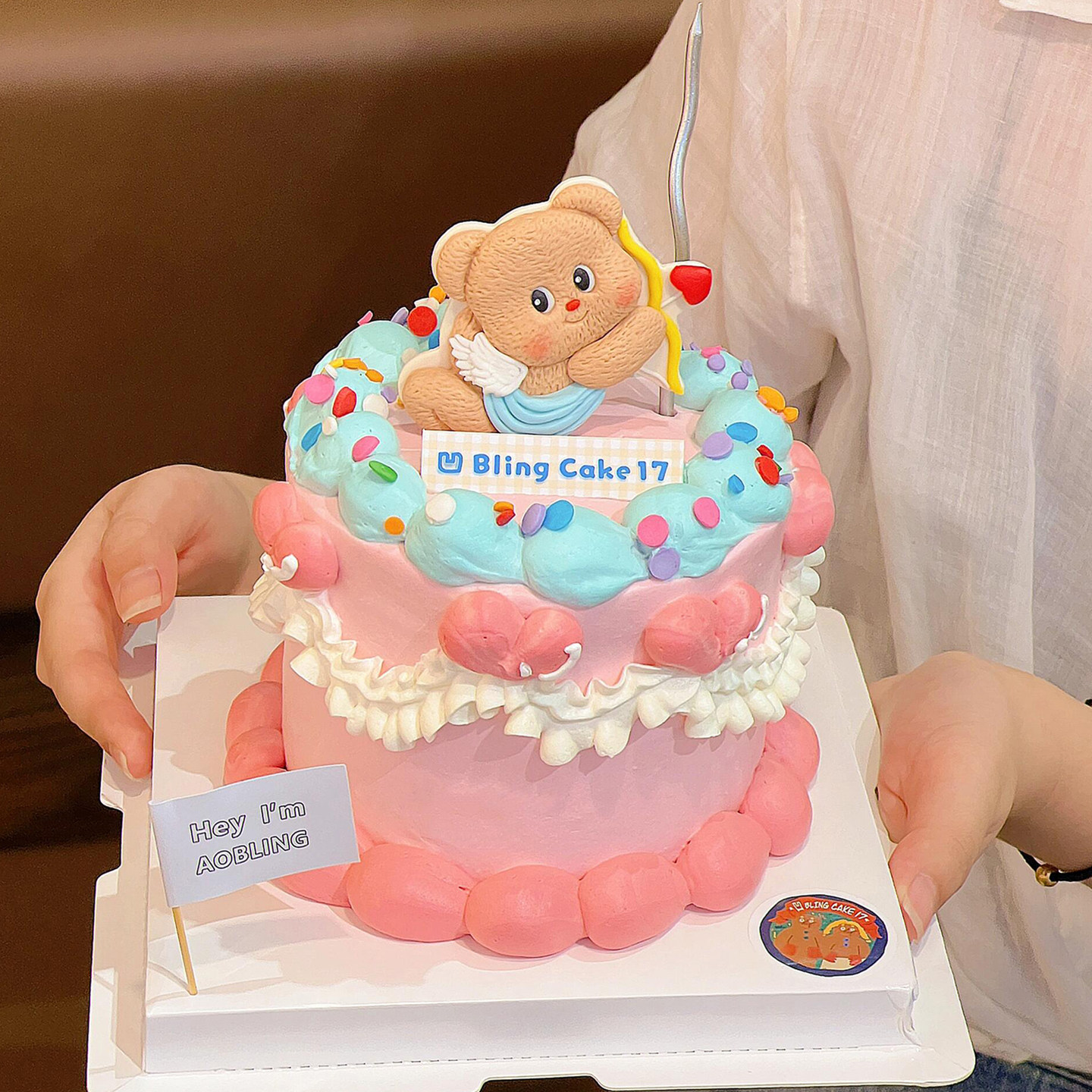 超浪漫520情人节黄油小熊爱心丘比特蛋糕装饰插件情侣纪念日甜品,淘宝优惠券,粉丝福利购,淘宝优惠卷