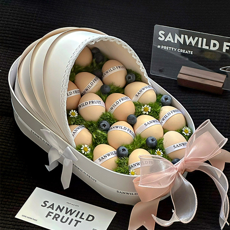 网红法式果礼闺蜜朋友月子礼鸡蛋花篮摇篮坐月子仪式感新生儿礼物,淘宝优惠券,粉丝福利购,淘宝优惠卷
