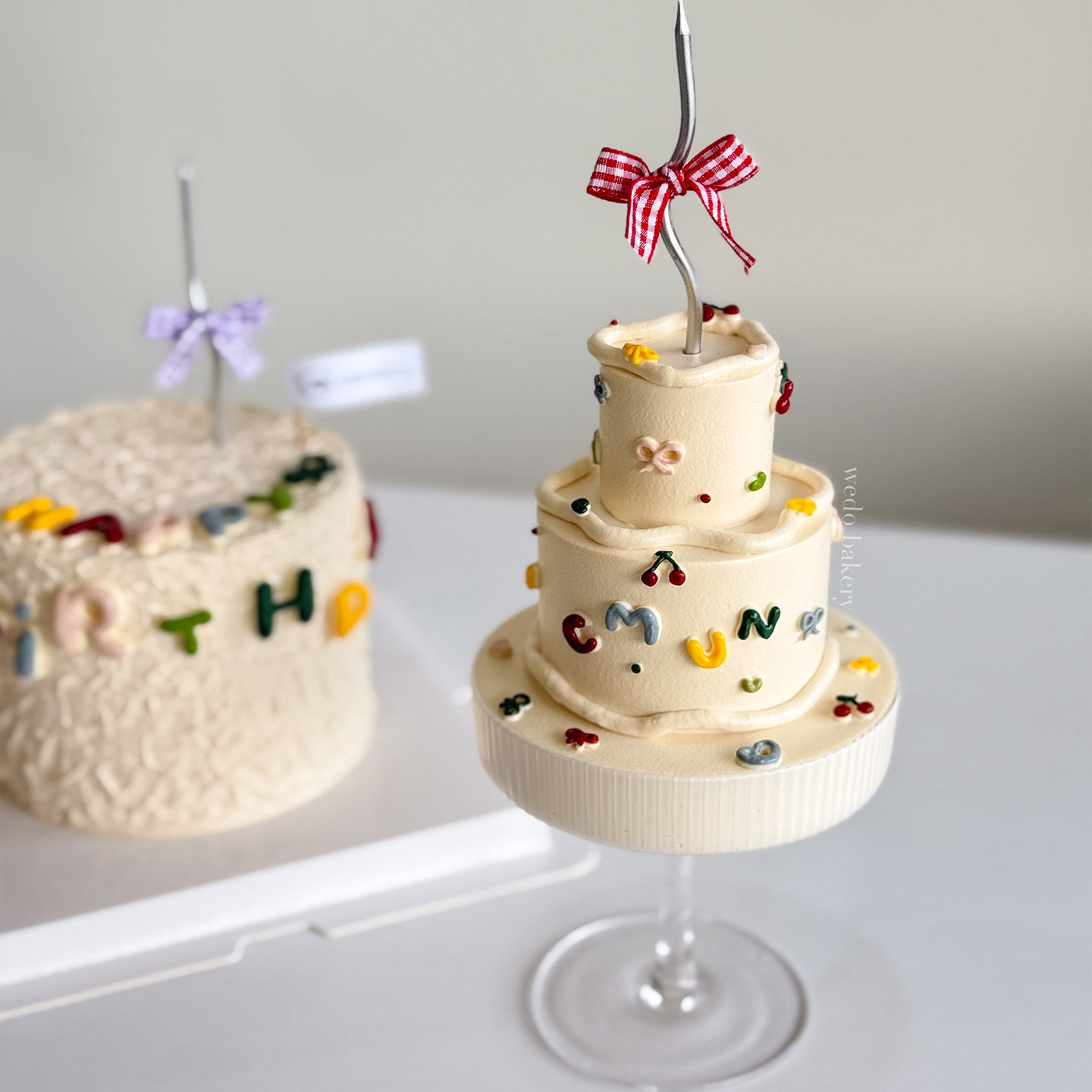 创意姐妹生日蝴蝶结甜品杯蛋糕装饰小清新透明玻璃杯甜点DIY丝带,淘宝优惠券,粉丝福利购,淘宝优惠卷