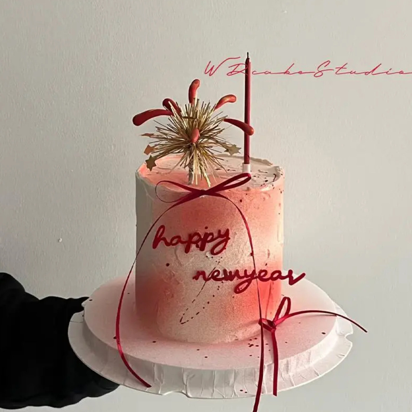 2026新年跨年除夕礼花雨丝蛋糕装饰英文亚克力插件DIY蝴蝶结丝带,淘宝优惠券,粉丝福利购,淘宝优惠卷