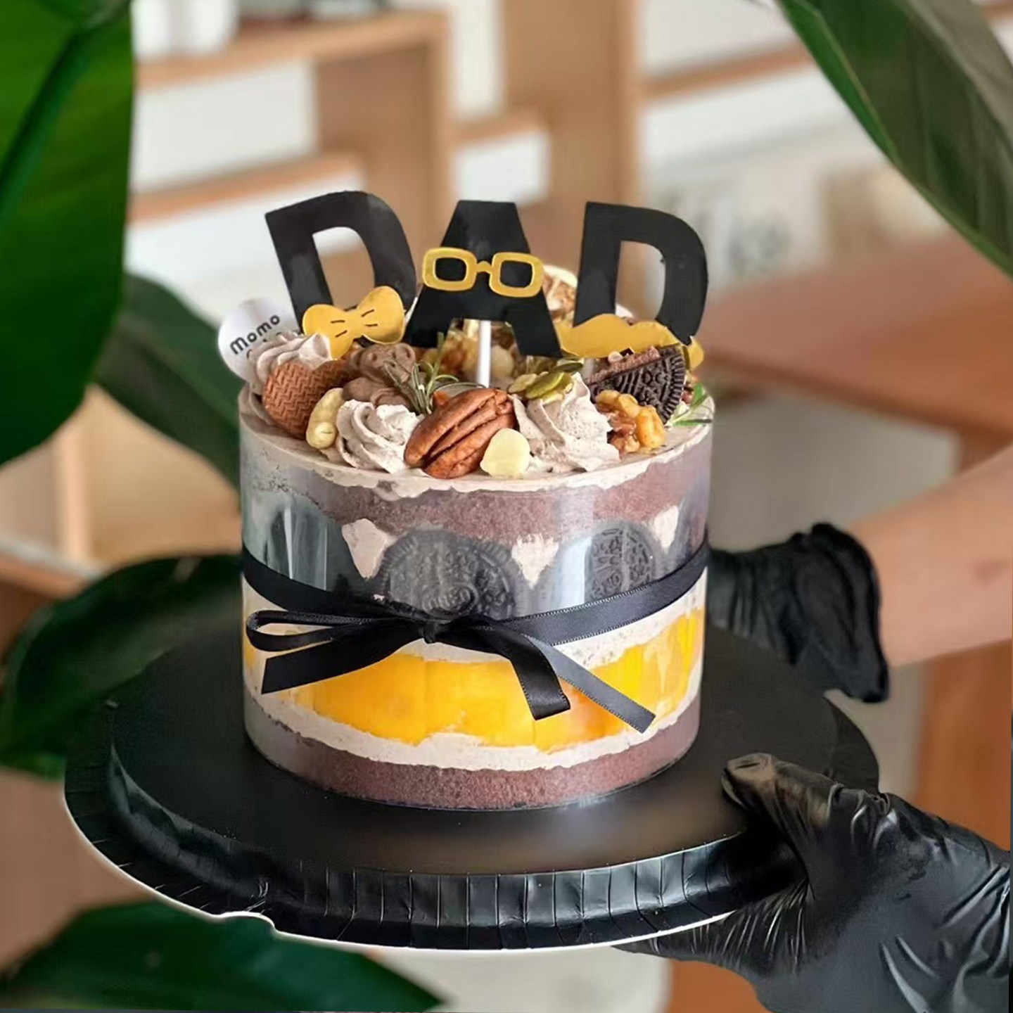 爆款父亲节快乐蛋糕装饰潮男眼镜胡子DAD亚克力插件水果饼干甜品,淘宝优惠券,粉丝福利购,淘宝优惠卷