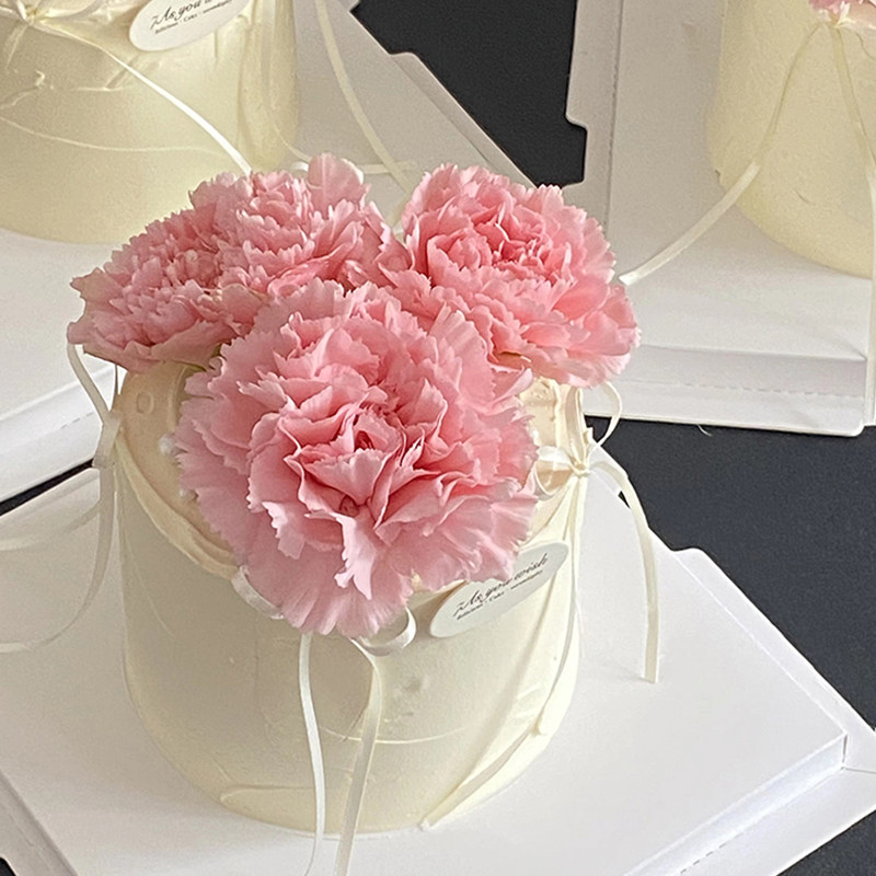 2025母亲节氛围感康乃馨蛋糕装饰简约妈妈生日DIY蝴蝶结丝带装扮,淘宝优惠券,粉丝福利购,淘宝优惠卷