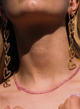 sunrise 42cm出口余CH挪威小熊夏季渐变珠项链