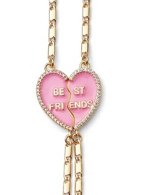 铜锆真金电镀 官同款挪威CH小熊bff best friends 滴油 手链