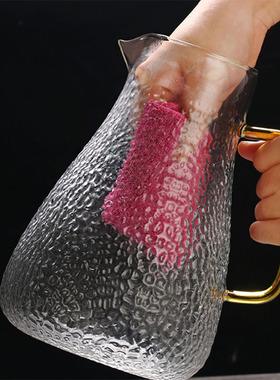 日式风锤纹耐高温玻璃茶壶