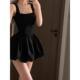 ແບບຝຣັ່ງ lady Royal sister suspender waist bud short skirt summer niche design backless puffy dress ສໍາລັບແມ່ຍິງ