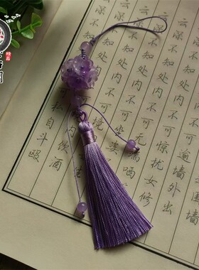 手工编制铃兰花球穗子挂件古风汉服小清新女旗袍压襟坠手机坠扇坠