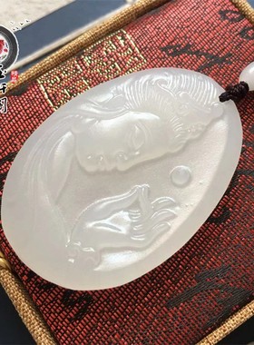 男款天然阿富汗白玉观音普渡众生