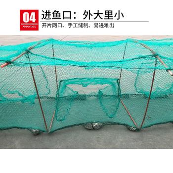 ປາຮູບຊົງຕົວ T ກາງປີ້ນກັບປາຂະຫນາດໃຫຍ່ທີ່ມີຝາປິດກຸ້ງ cage lobster ສຸດທິ cage ການຫາປາ net fishing net fishing net thickened cage