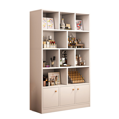 化妆品展示柜陈列轻奢货架美发美甲美容院产品陈列彩妆直播置物架 - 图3