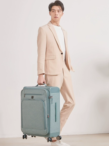 Чемодан, вместительная и большая коробка, ткань оксфорд, 20 дюймов