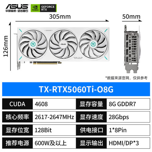 技嘉rtx3050/3060 12g/5050/5060/5060ti 影 驰华 硕电竞游戏显卡 - 图1