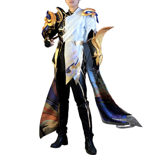 面包家cosplay王者荣耀李信一念神魔帅气游戏cos服剑铠甲重工套装 - 图0