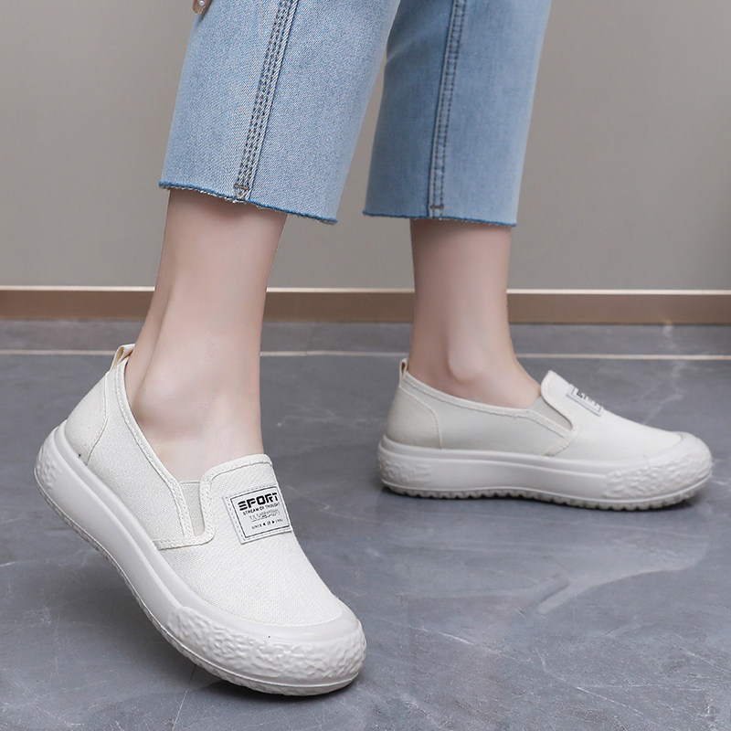 2025春夏季新款厚底懒人一脚蹬休闲透气女单鞋学生鞋小香风渔夫鞋,淘宝优惠券,粉丝福利购,淘宝优惠卷