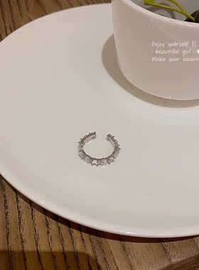 轻奢小众高级设计感猫眼石戒指女